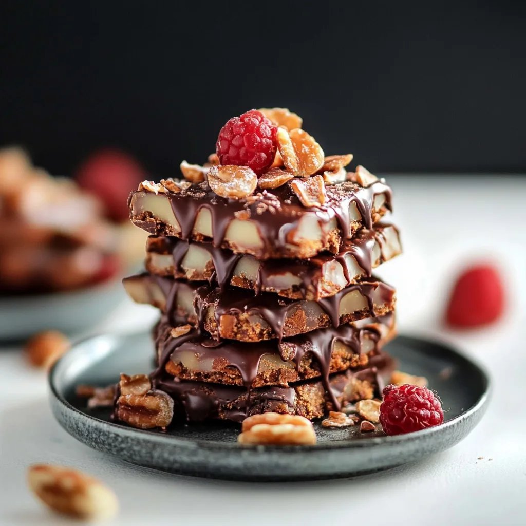 Mit Schokolade überzogene Mandel-Florentiner