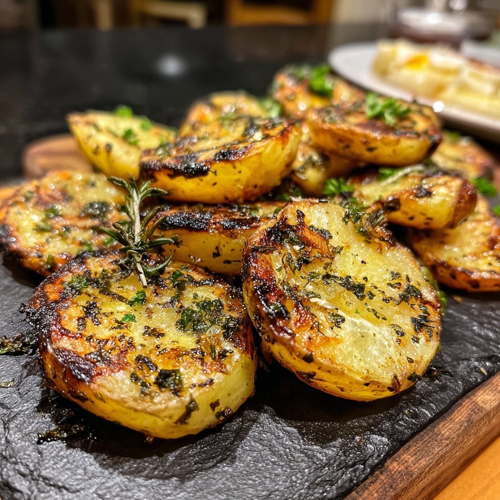 Grillkartoffeln Mit Knoblauch Und Kräutern