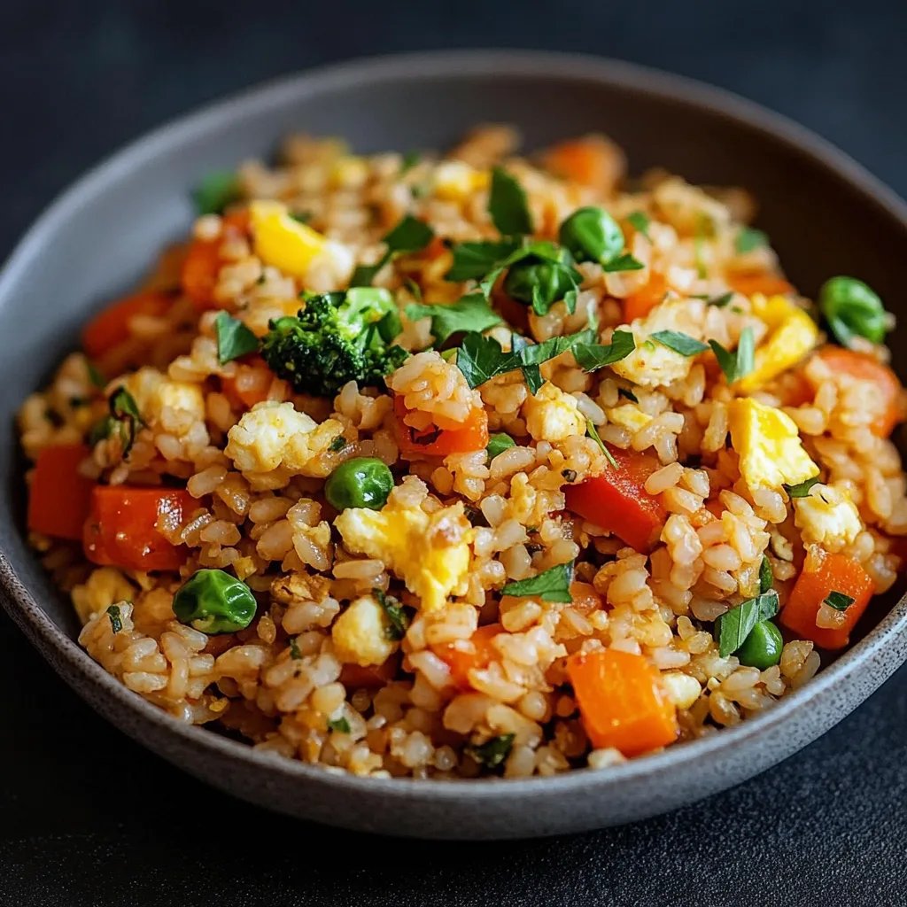 Gebratener Reis mit Gemüse und Ei