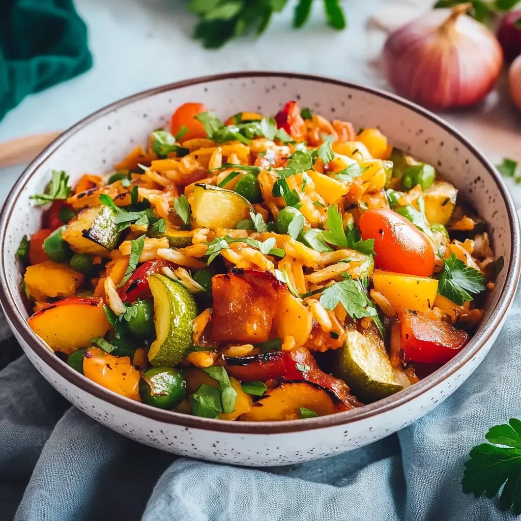 Reispfanne mit Gemüse