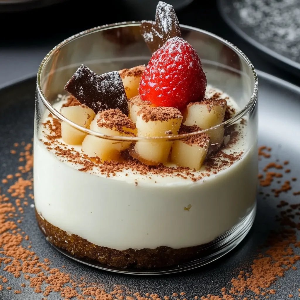 Weihnachtliches Dessert im Glas