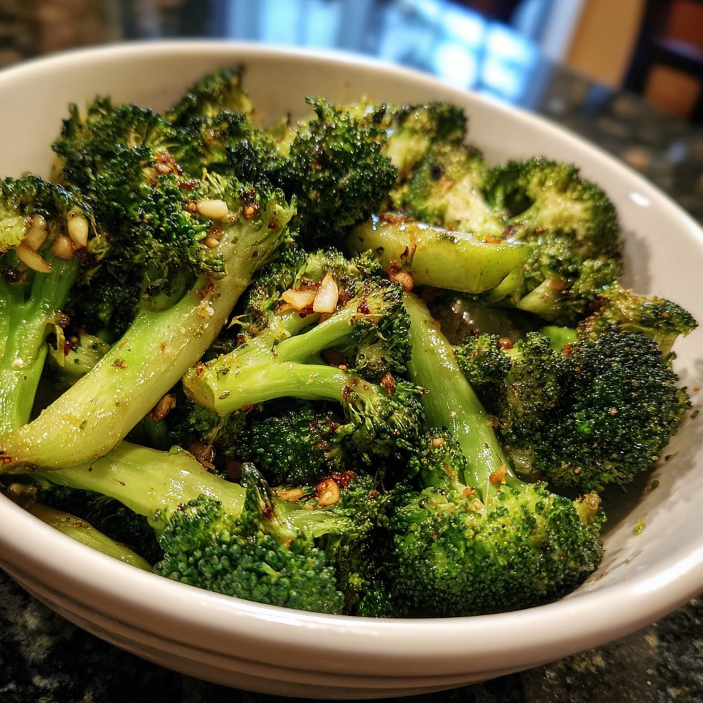 Brokkoli Pfanne Mit Knoblauch