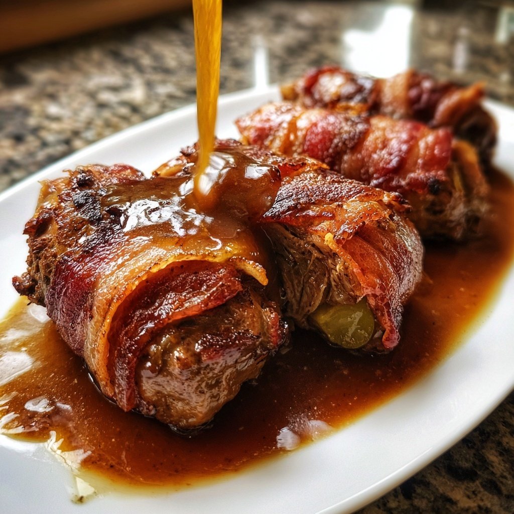 Hausmannskost Rinderrouladen mit Rahmsoße