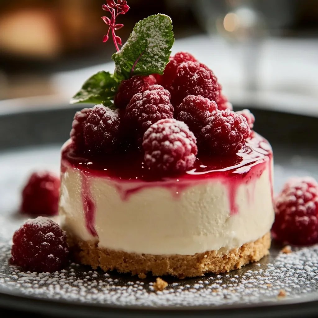 Spekulatius Dessert mit Himbeeren