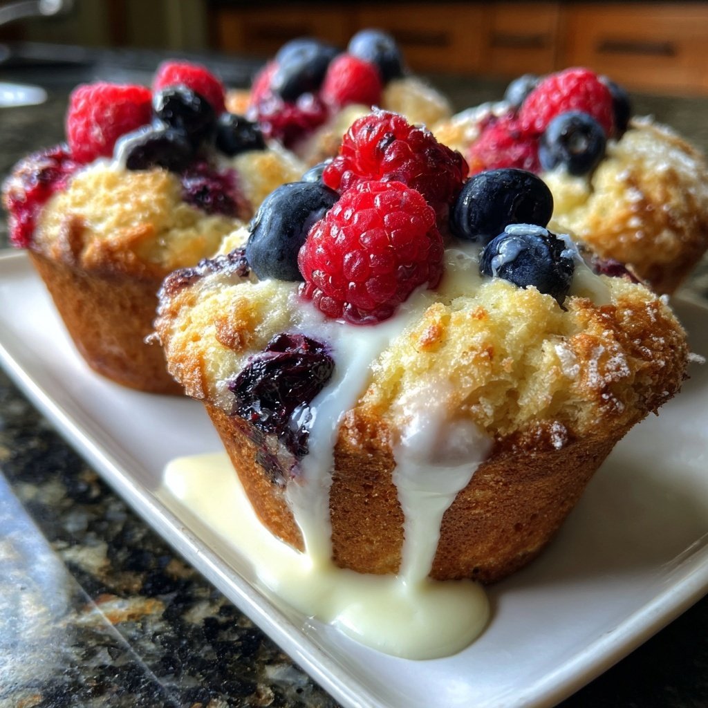 Muffins mit Beeren und Joghurt