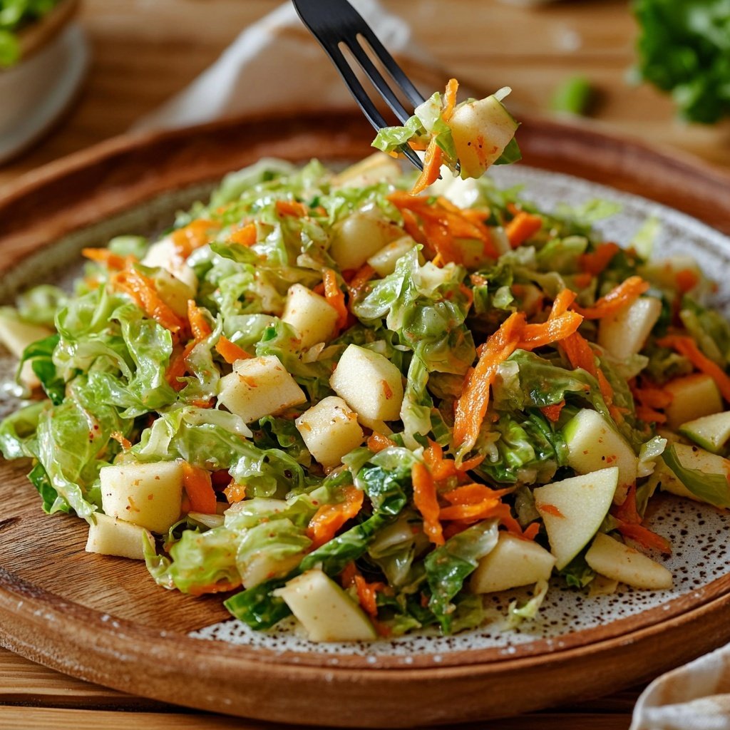 Chinakohl-Salat mit Möhre und Apfel