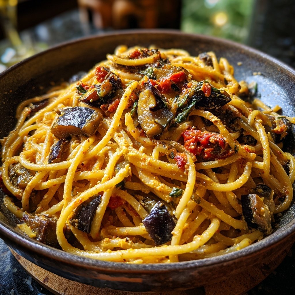 Internationale Küche Italienische Pasta alla Norma