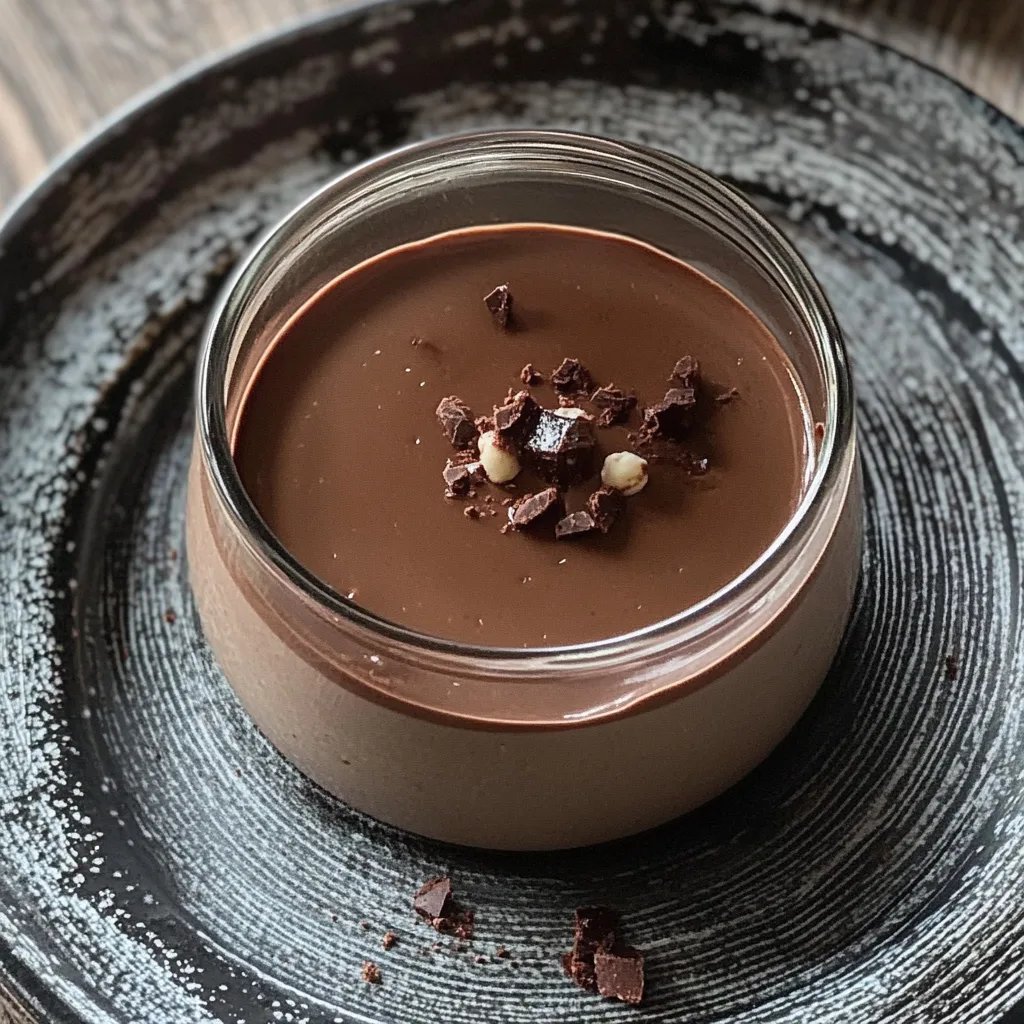 Schnelle selbst gemachte Schokoladencreme