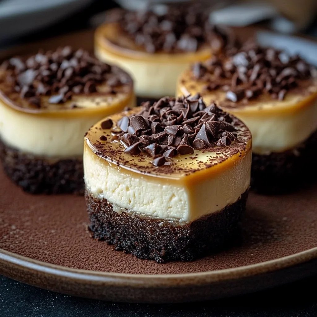 Mini-Cheesecakes mit Brownie-Boden