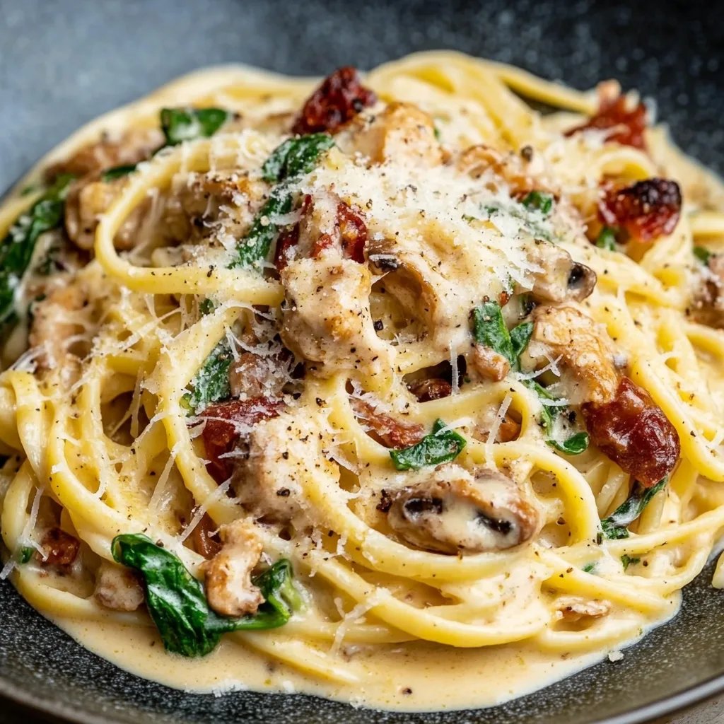 Toskanische Hähnchenpasta