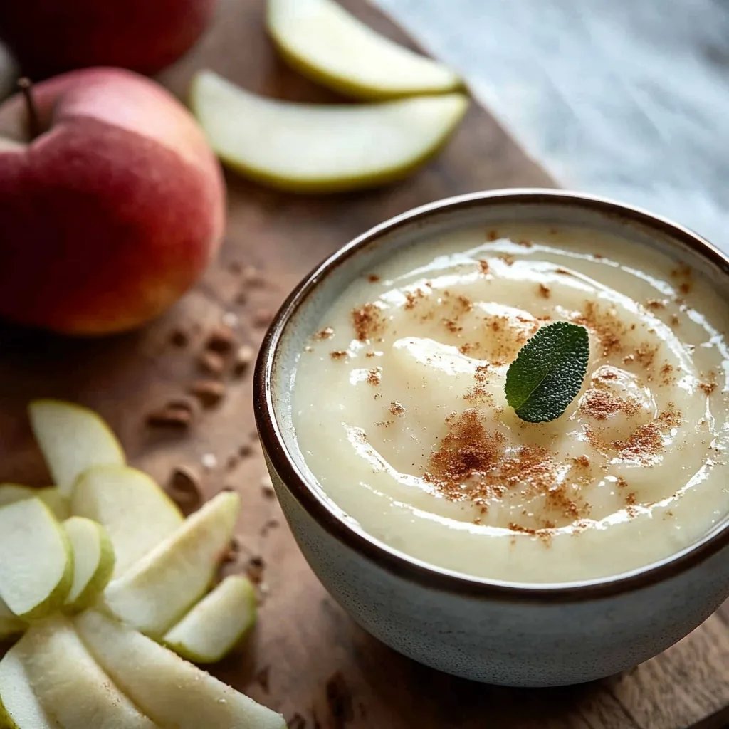 Cremige Zimtcreme mit Apfelmus